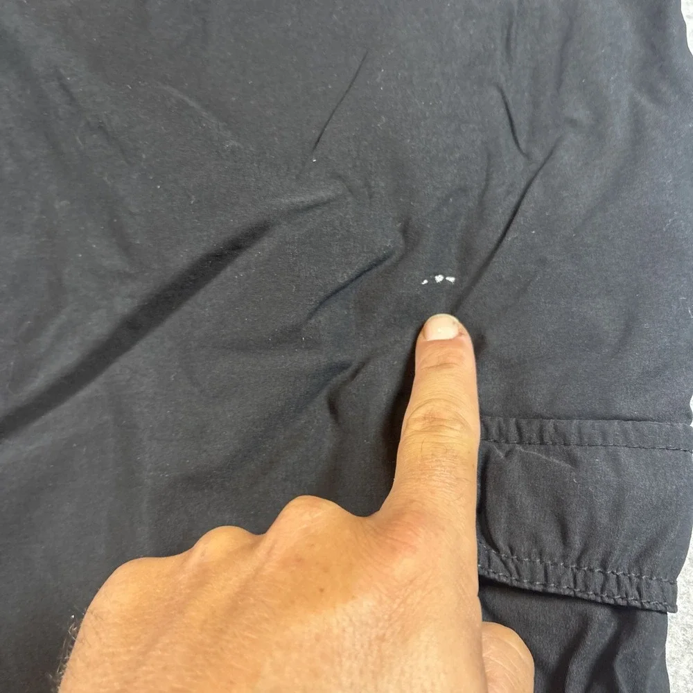 Denali Black Convertible Hiking Cargo Pants Men's 36x30 Nylon Nature (sm Holes)